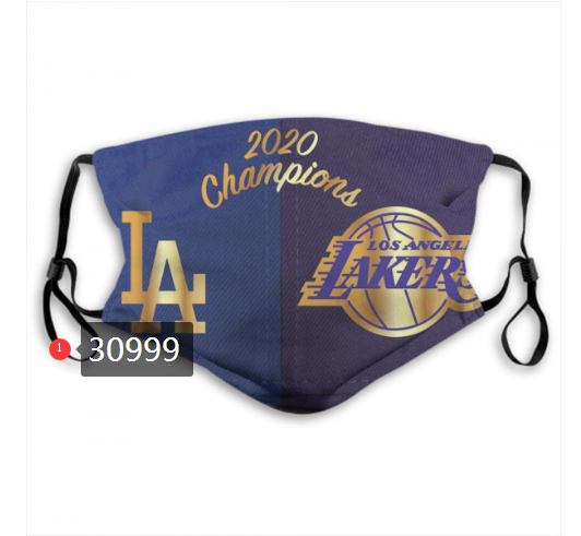 2020 Los Angeles Dodgers Dust mask with filter 82